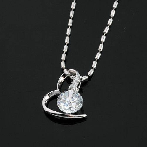 ***GORGEOUS**STUNNING**Round Cut CZ Pendant***With Free Chain***