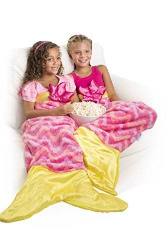 Snuggie Tails Mermaid Blanket For Kids Girls PINK