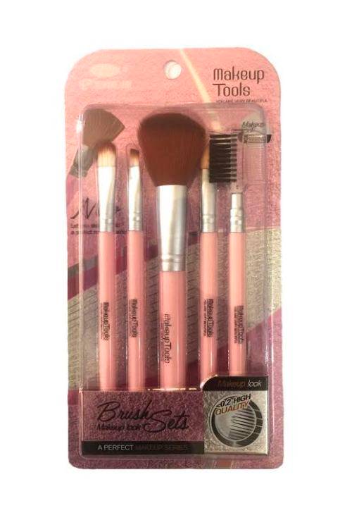 You Are Very Beautiful Premium Makeup Tools PINK Rose 5 pc Brush Set Beauty Fashion