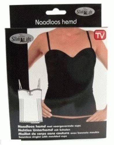 Women Slim'n Lift Slimming Vest Body Shaper Seamless Singlet Inner Corset Tan or Black