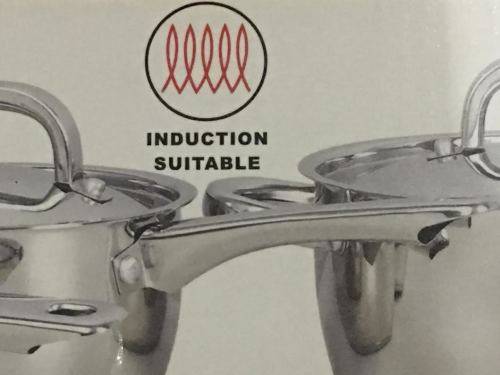 Brand New Heavy Bottom 7 Piece Gourmet Stainless Steel Induction Cookware Set