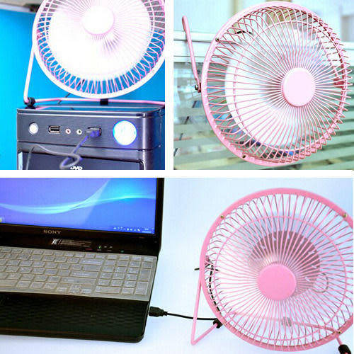 Mini Portable Super Mute Laptop Computer PC Metal USB Cooler Cooling Desktop Fan