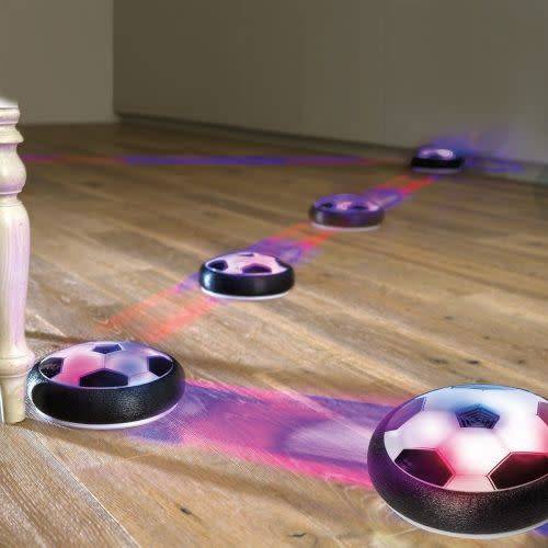 LED Air Power Soccer Football Disk Hover Glide Float Disc Fun Children Game Toys