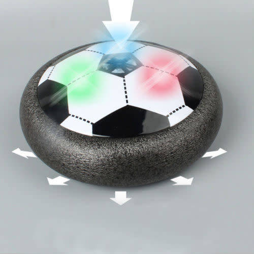 LED Air Power Soccer Football Disk Hover Glide Float Disc Fun Children Game Toys