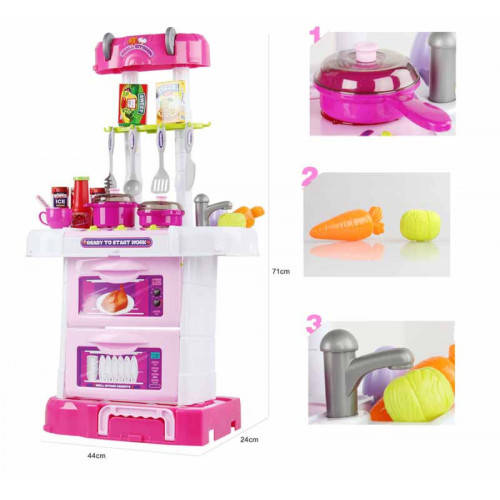 Little Chef Small Gourmet 3 in 1 Kitchen Play Toy Set