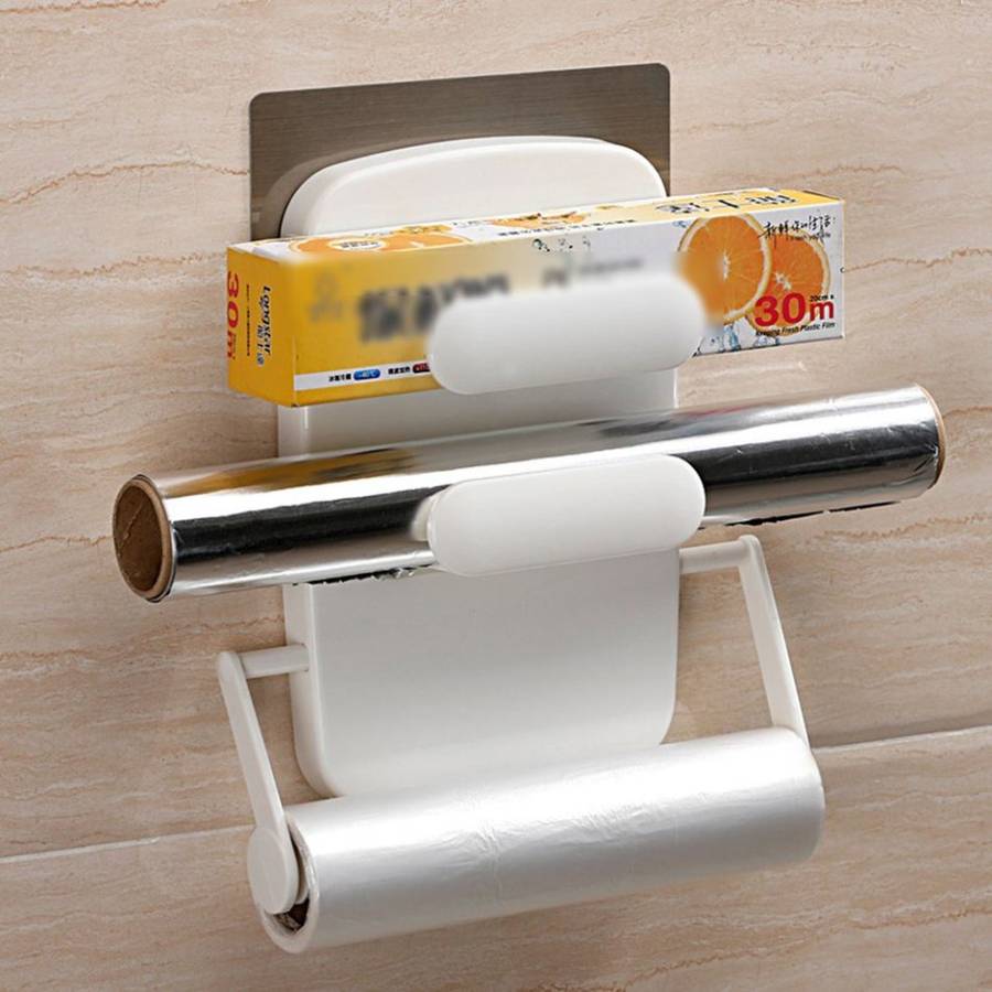 Preservative Film Rack Kitchen Toilet Film Bag Paper Towel Wall Mounted Rack