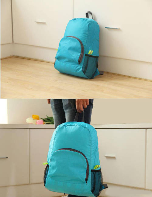 Waterproof Travel Light Weight Foldable Sports Backpack - Pink