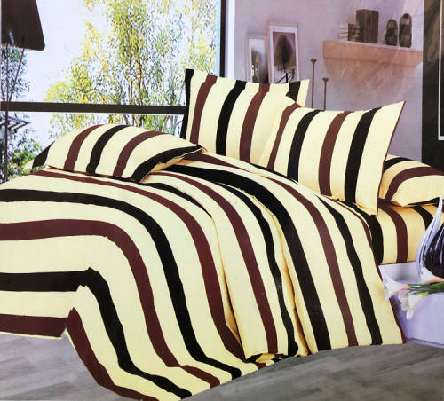 6 Piece Beautiful Queen Size Cotton Feel Duvet Cover Set