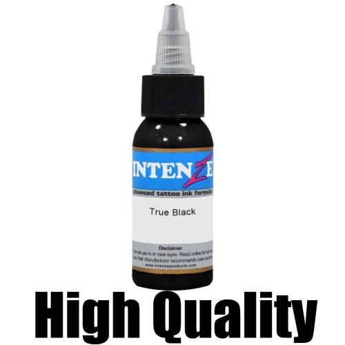Intenze Tattoo Ink True Black : 30ml Bottle(Advanced Tattoo Ink Formula)
