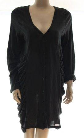 JENNI BUTTON - Cotton Guaged Cardi/Top  - Size: 38