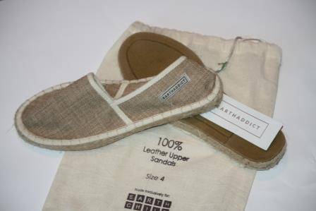 EARTHADDICT - 100% Organic Cotton Espadrille - Size: 4