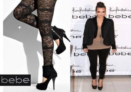 Kim Kardashian Designer Bebe Lace Leggings [Small]