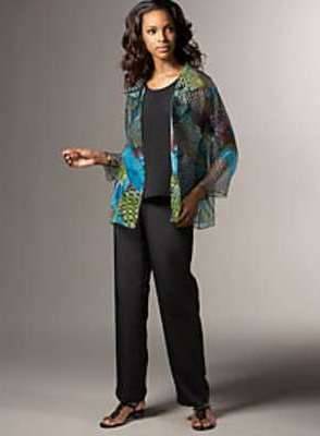 Hilton Weiner - Black Silk Slouchy Pants - Size: 34