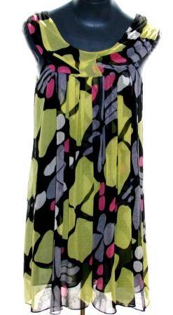 MAX AZRIA Designer  Print Tunic - Size: 34