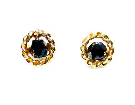 18ct Solid Gold Mangalsutra Stud Earrings