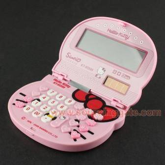 Authentic Sanrio - Hello Kitty Solar Electronic Calculator