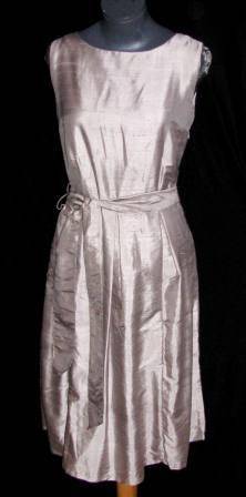 HILTON WEINER - 100% Raw Silk Dress - Size: 34