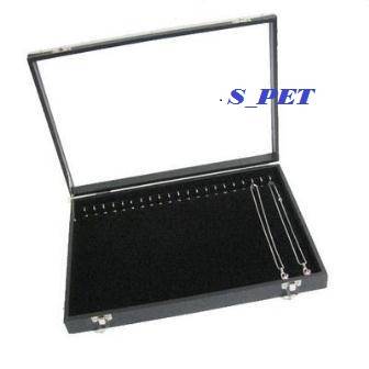 Glass-Top Necklace/Bracelet/Chain Display Case