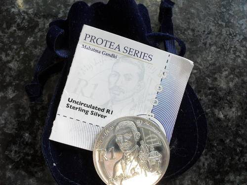 CRAZY R1 START GANDHI UNC SILVER R1 PROTEA