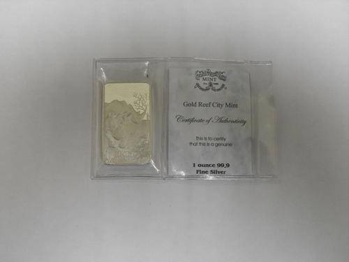 ONE OUNCE FINE SILVER BULLION BAR