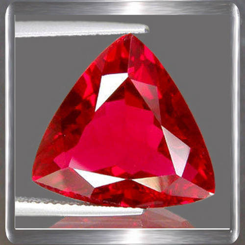 Natural Topaz Red 3.64ct Trillion Cut