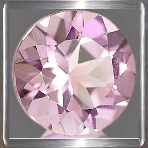Natural Amethyst Pale Violet 0.71ct Round Cut, Magical Gemstone