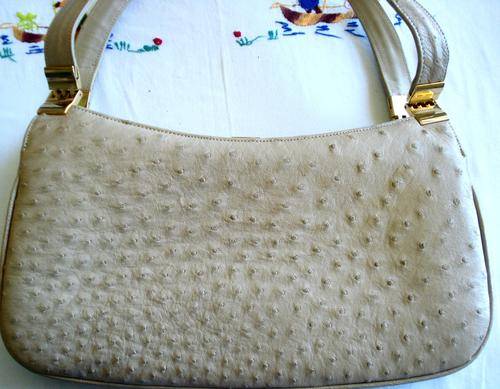 ELEGANT GENUINE OSTRICH LEATHER BAG - CAPE COBRA LEATHERCRAFT
