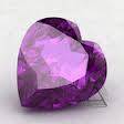 MAGNIFICENT NATURAL PURPLE HEART SHAPED AMETHYST  3.60 CT