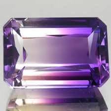 BEAUTIFUL  AMETRINE PURPLE AND WHITE SHADES-  BOLIVIA   11.00CT