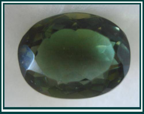 LOVELY DEEP GREEN PRASIOLITE  10.95CT