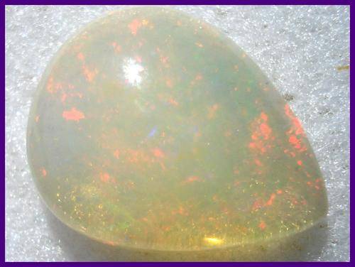 STUNNING  NATURAL ETHIOPIAN OPAL  -  2.64 CT  PEAR SHAPED