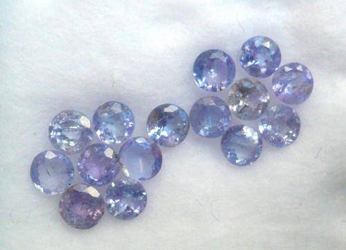 NATURAL TANZANITES!  PACK OF 15  /  VIOLET BLUE/  SI1 -SI3