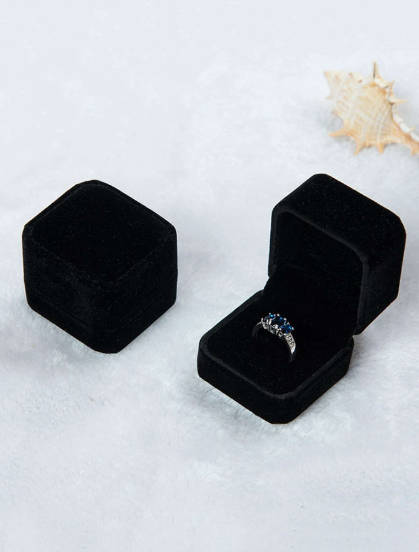 CLEARANCE SALE!!! 50% OFF Black Square Shaped Ring Storage Box
