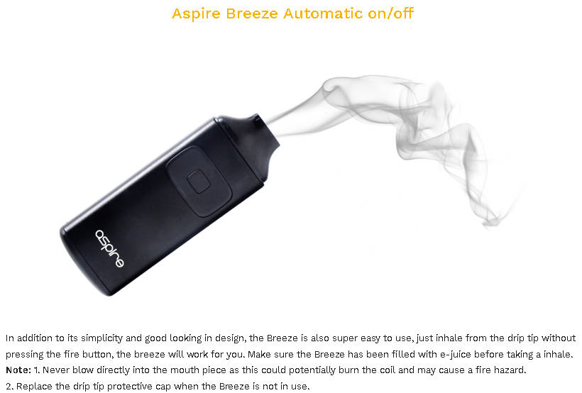 Aspire Breeze (Blue) *CRAZY SALE* Stealth Vape Compact