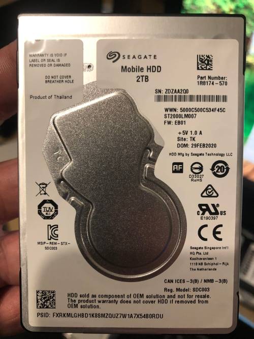 Seagate 2TB 2.5" SATA HDD