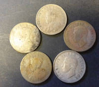 FIVE FLORINS (2/-) SOLD AS BULLION