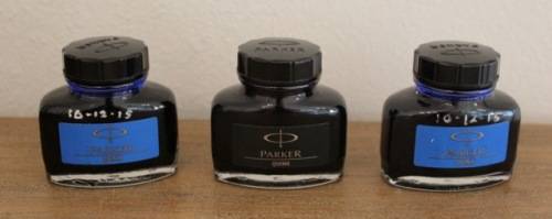 Parker Quink - Fountain Pen Ink Refills x3 - all for one bid !!