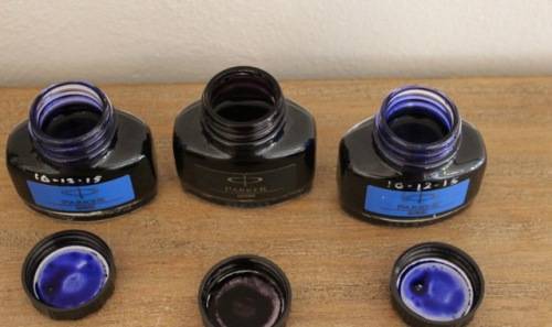 Parker Quink - Fountain Pen Ink Refills x3 - all for one bid !!