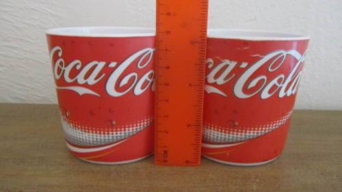 Set of 2 Coca Cola, Coke Plastic Mugs / Cups