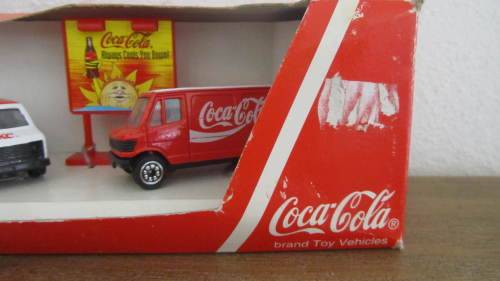 Coca Cola, Coke Brand Toy Vehicles - CH - 2 Van Set