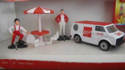 Coca Cola, Coke Brand Toy Vehicles - CH - 2 Van Set