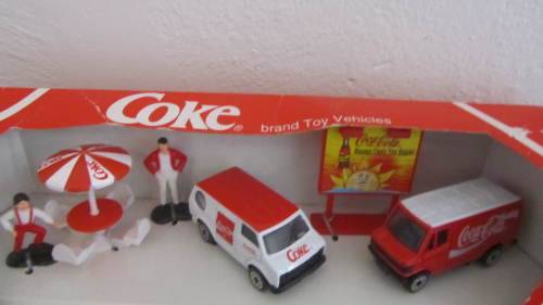 Coca Cola, Coke Brand Toy Vehicles - CH - 2 Van Set