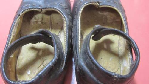 Vintage Leather Young Girl`s Shoes