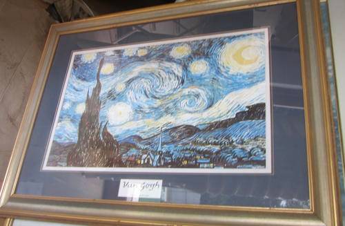 Framed Van Gogh print - Starry Night