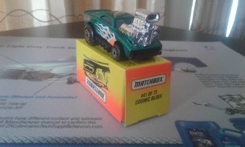 Vintage Matchbox COSMIC BLUES.
