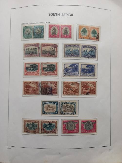 STAMP COLLECTION...UNION  AND SOUTH AFRICA. ....FREE SHIPPING.