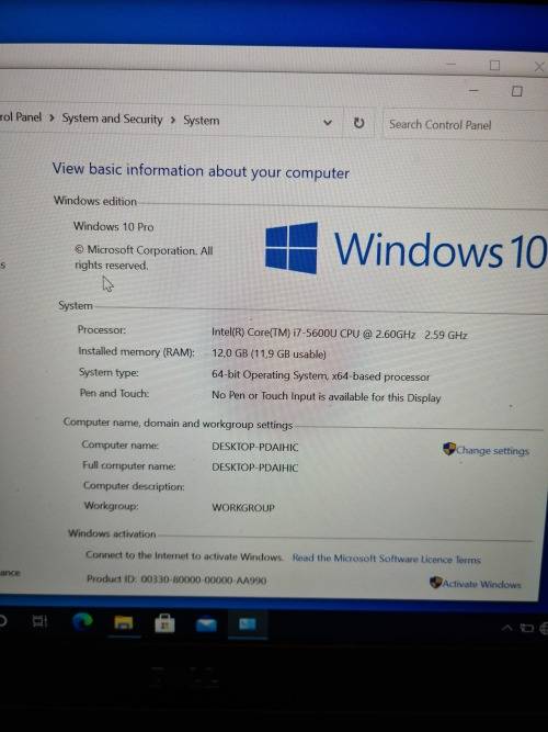 Dell E7450 laptop and accessories