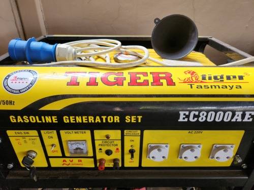 TIGER 1 PH 6KVA GENERATOR, LIKE NEW