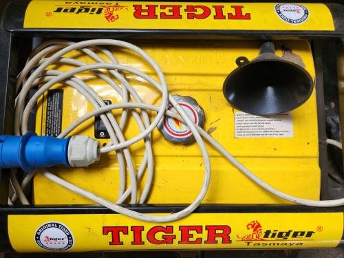 TIGER 1 PH 6KVA GENERATOR, LIKE NEW