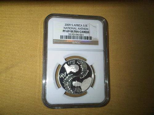 ***National Anthem 2009 Silver R1 Protea PROOF Ultra Cameo PF69 *** 2nd Highest Grade!!!